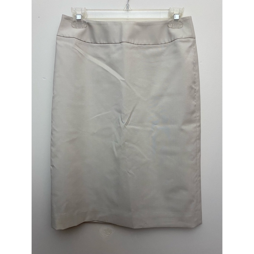Ann Taylor cream pencil skirt